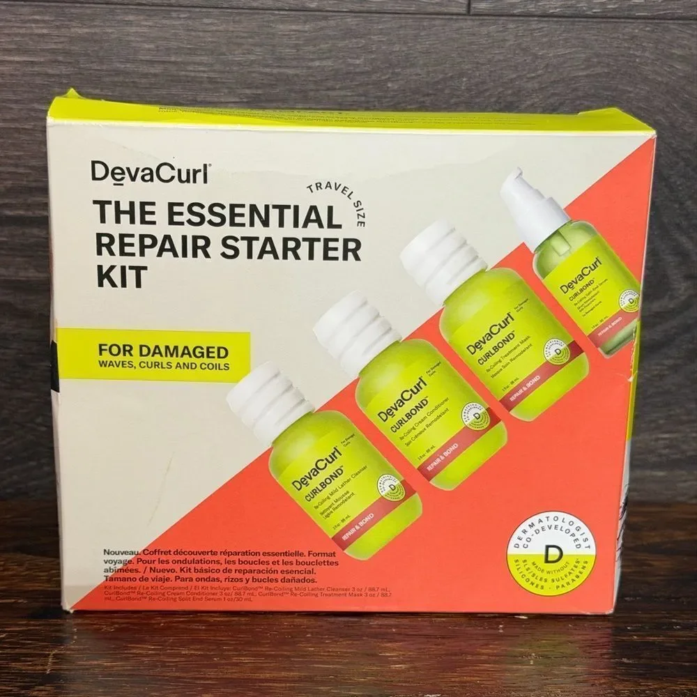 DevaCurl CurlBond Essential Repair Starter Kit Travel Size NEW. B